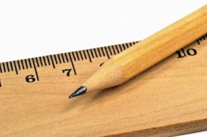 pencil and ruler